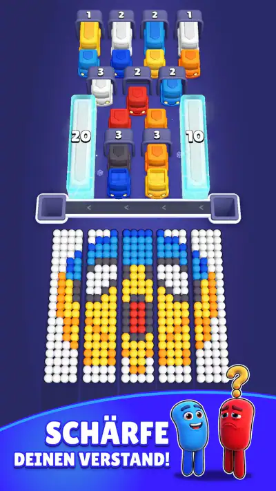 Color Bus Fill: Traffic Puzzle screenshot 1