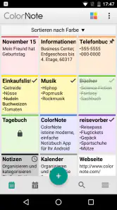 ColorNote Notepad Notizen screenshot