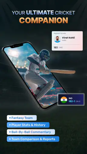 Cricket LineX: Fast Live score screenshot 1