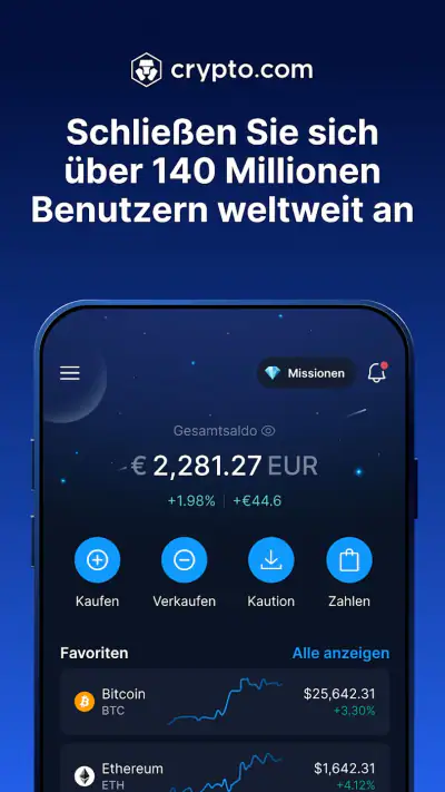 Crypto.com: Bitcoin und Krypto screenshot 1