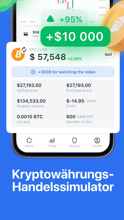 Cryptoguru: Handelssimulator screenshot 1