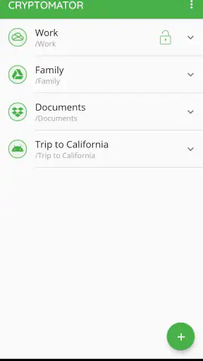 Cryptomator screenshot 1