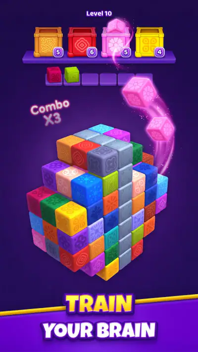 Cube Tap Sort screenshot 1
