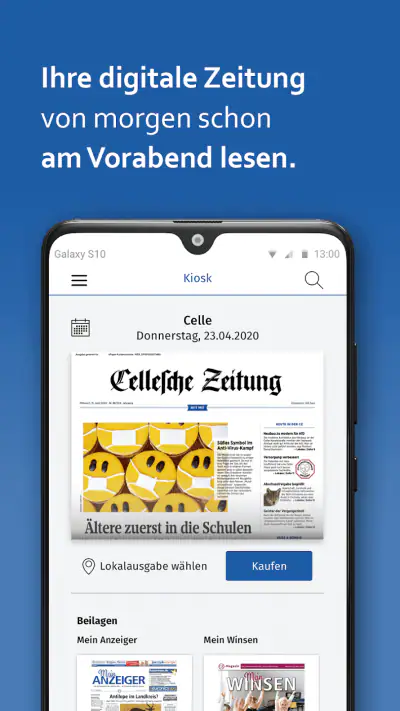 CZ E-Paper screenshot 1