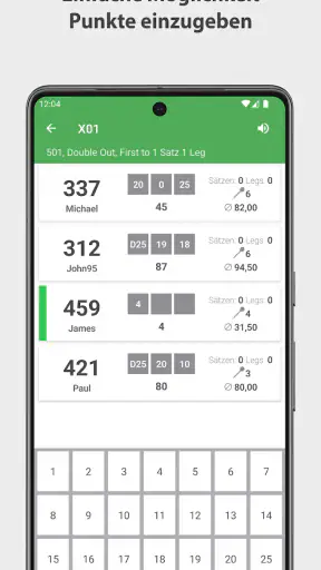 Dart Rechner App Punkte Zähler screenshot 1