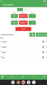 Dart Rechner App Punkte Zähler screenshot