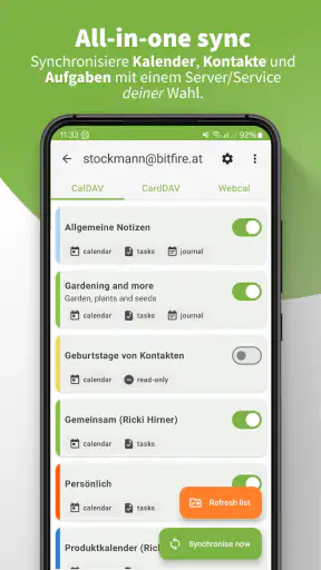 DAVx⁵ – CalDAV CardDAV WebDAV screenshot 1