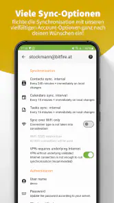 DAVx⁵ – CalDAV CardDAV WebDAV screenshot