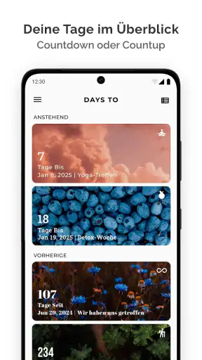Days To | Countdown und Widget screenshot 1