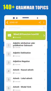 Deutsch Grammatik A1 A2 B1 B2 screenshot