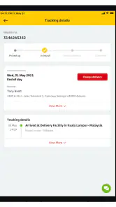 DHL Express Mobile screenshot