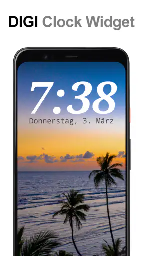 DIGI Clock Widget Plus screenshot 1