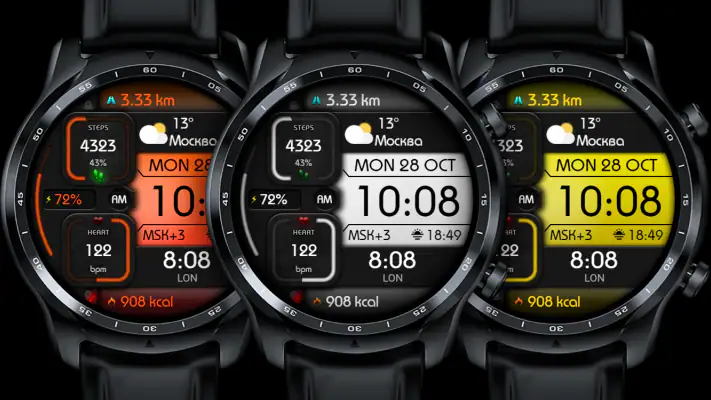 DIGI MONODARK WS74 Watch face screenshot 1