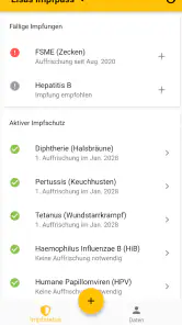 Digitaler Impfpass screenshot