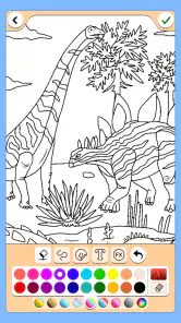 Dinosaurier malen für Kinder screenshot