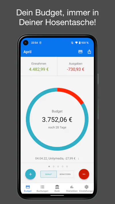 Dispensatio - Haushaltsbuch screenshot 1