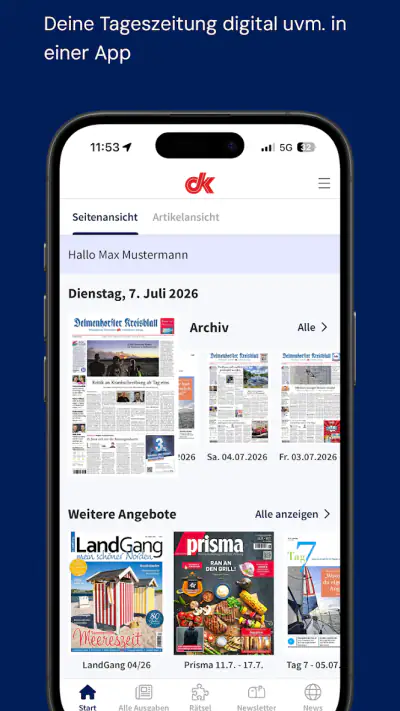 dk E-Paper App screenshot 1