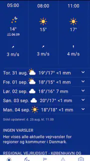 DMI Vejr screenshot 5
