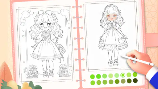 Doll Color: Malen Spiele screenshot