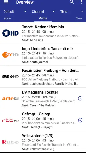 dream EPG Premium screenshot 1