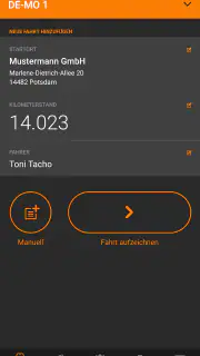 Driverslog Pro 2 - Fahrtenbuch screenshot 1
