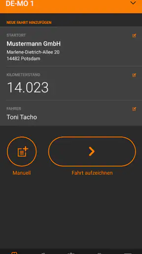 Driverslog Pro 2 - Fahrtenbuch screenshot 1