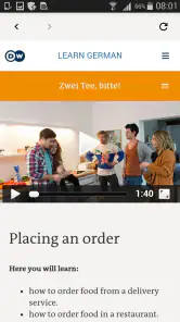 DW Learn German screenshot