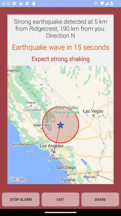 Earthquake Network screenshot 1