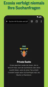 Ecosia - Internet Webbrowser screenshot