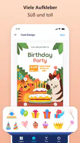 Einladungs Und Kartendesign screenshot