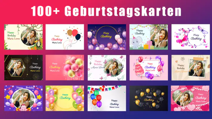 Einladungskarte zum Geburtstag screenshot 1