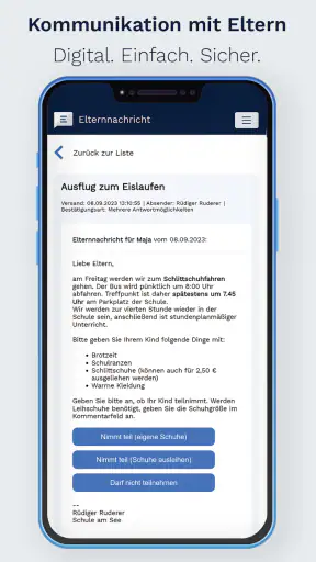 Elternnachricht screenshot 1