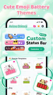 Emoji Batterie & Shimeji Pet screenshot 2