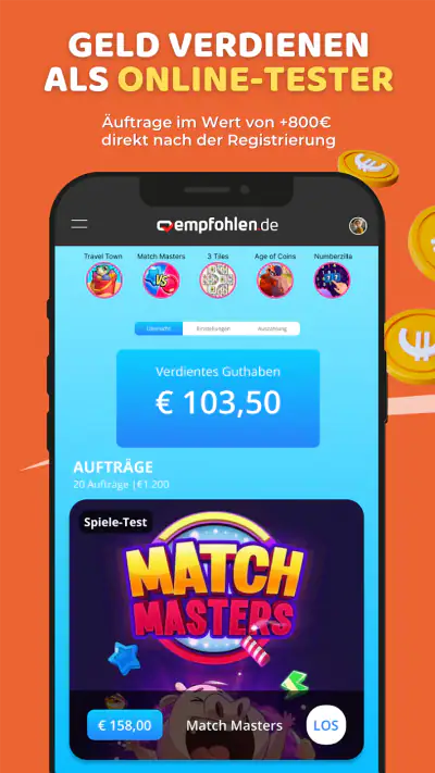 empfohlen.de - Geld verdienen screenshot 1