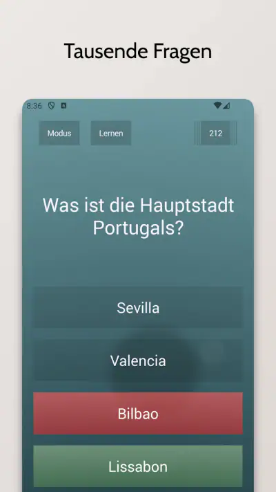 Endlos-Quiz Pro screenshot 1