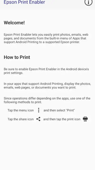 Epson Print Enabler screenshot 1