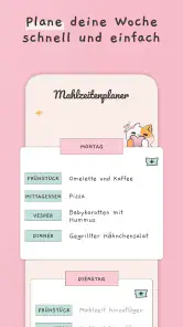 Essensplan erstellen, vorlage screenshot