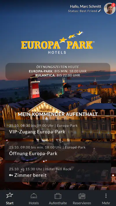 Europa-Park Hotels screenshot 1