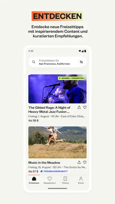 Eventbrite App screenshot 1