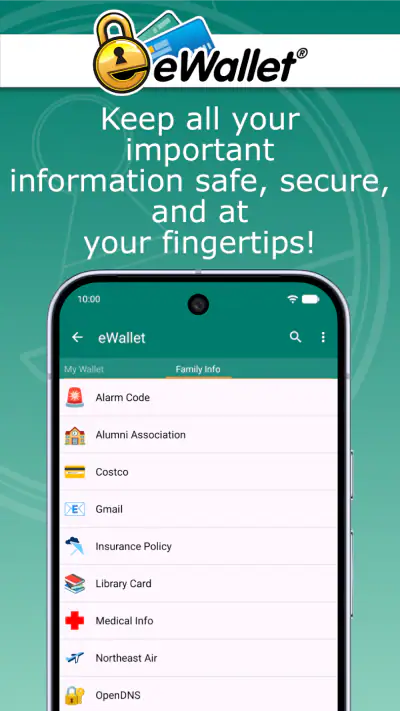 eWallet - Password Manager screenshot 1