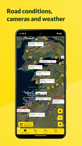 Færð & Veður - Road conditions screenshot 1