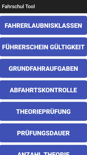 Fahrschul Tool screenshot 1
