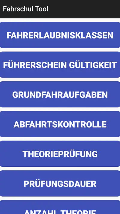 Fahrschul Tool screenshot 1