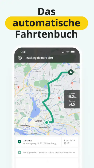 Fahrtenbuch von Driversnote screenshot 1