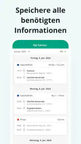 Fahrtenbuch von Driversnote screenshot