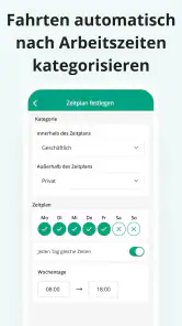 Fahrtenbuch von Driversnote screenshot