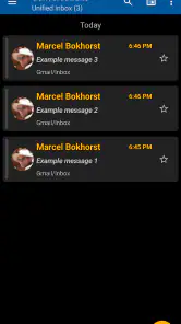 FairEmail, privacy aware email screenshot