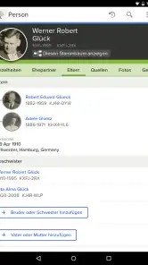 FamilySearch – Stammbaum screenshot