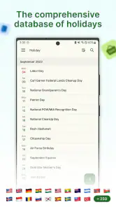 Feiertagskalender screenshot