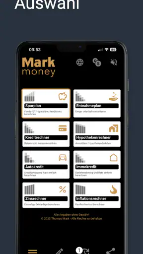 Finanzrechner - MarkMoney3 screenshot 1